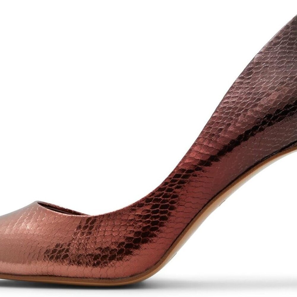 Women's Bronze Pump 8 Pull-On Polyurethane Synthetics 3.5in Heel Footwear